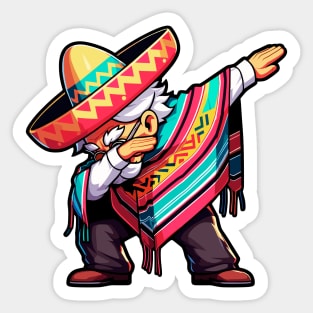 Dabbing Mexican Sticker